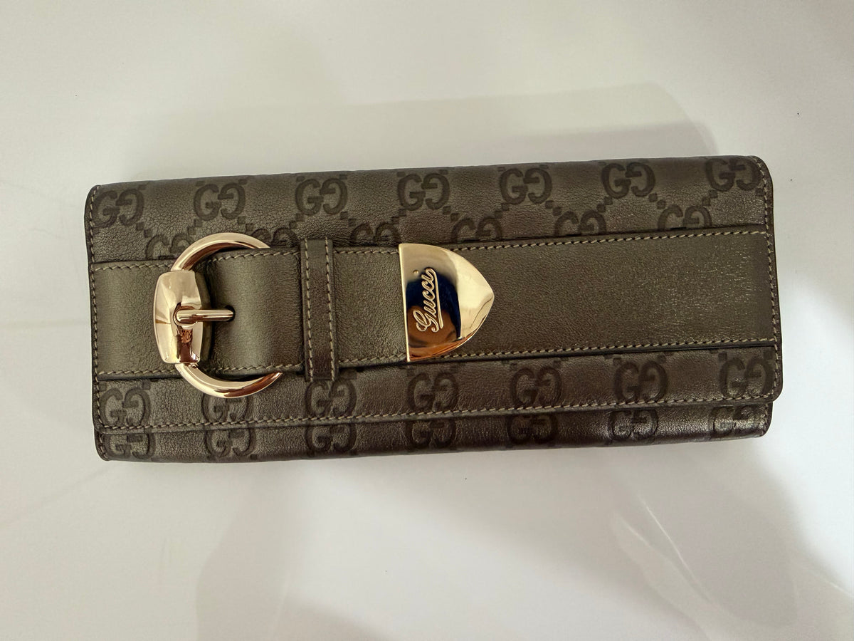Gucci Guccissima Leather Clutch