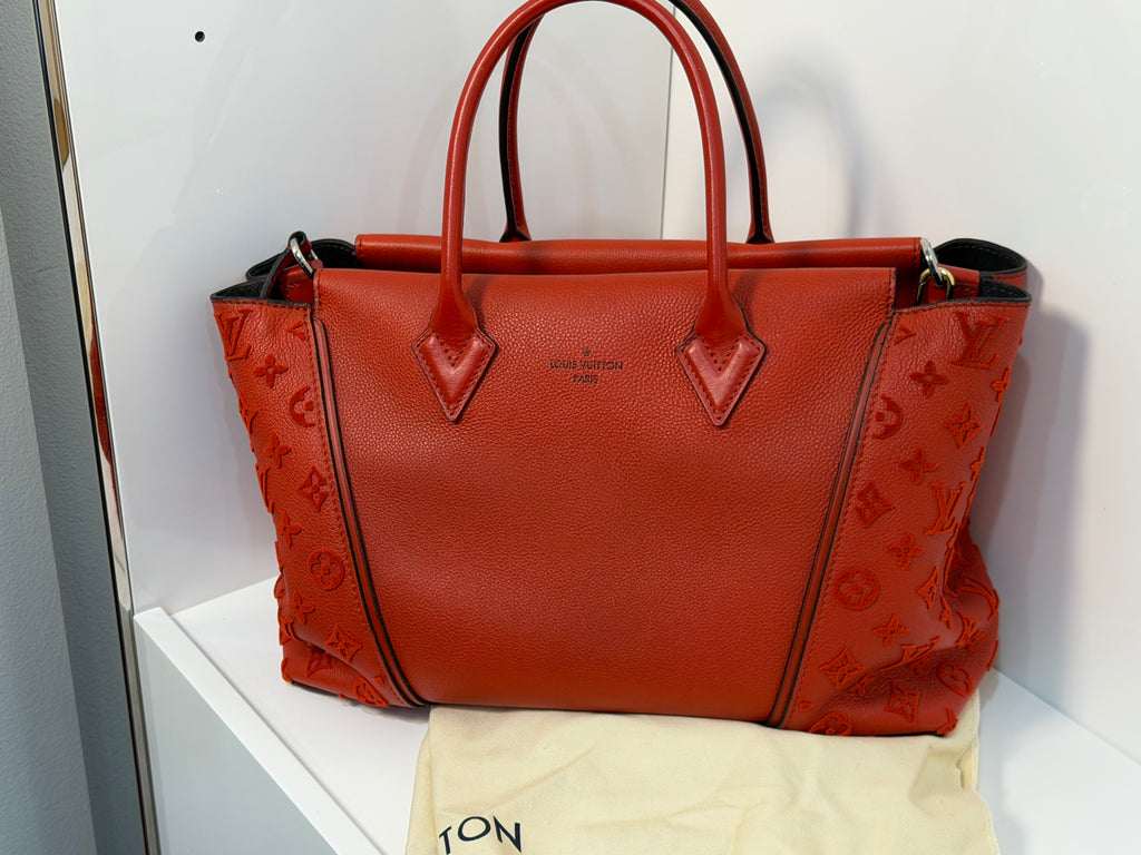 Pre-owned Louis Vuitton Red Monogram tote bag