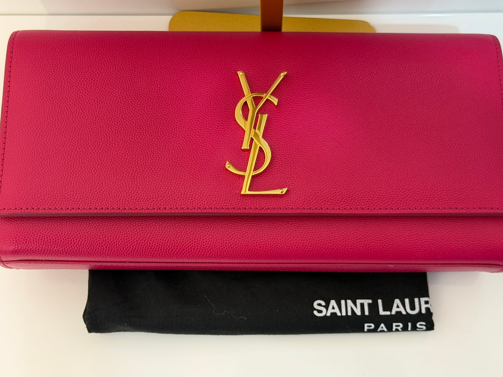 Pre-owned Saint Laurent Manogram Clutch