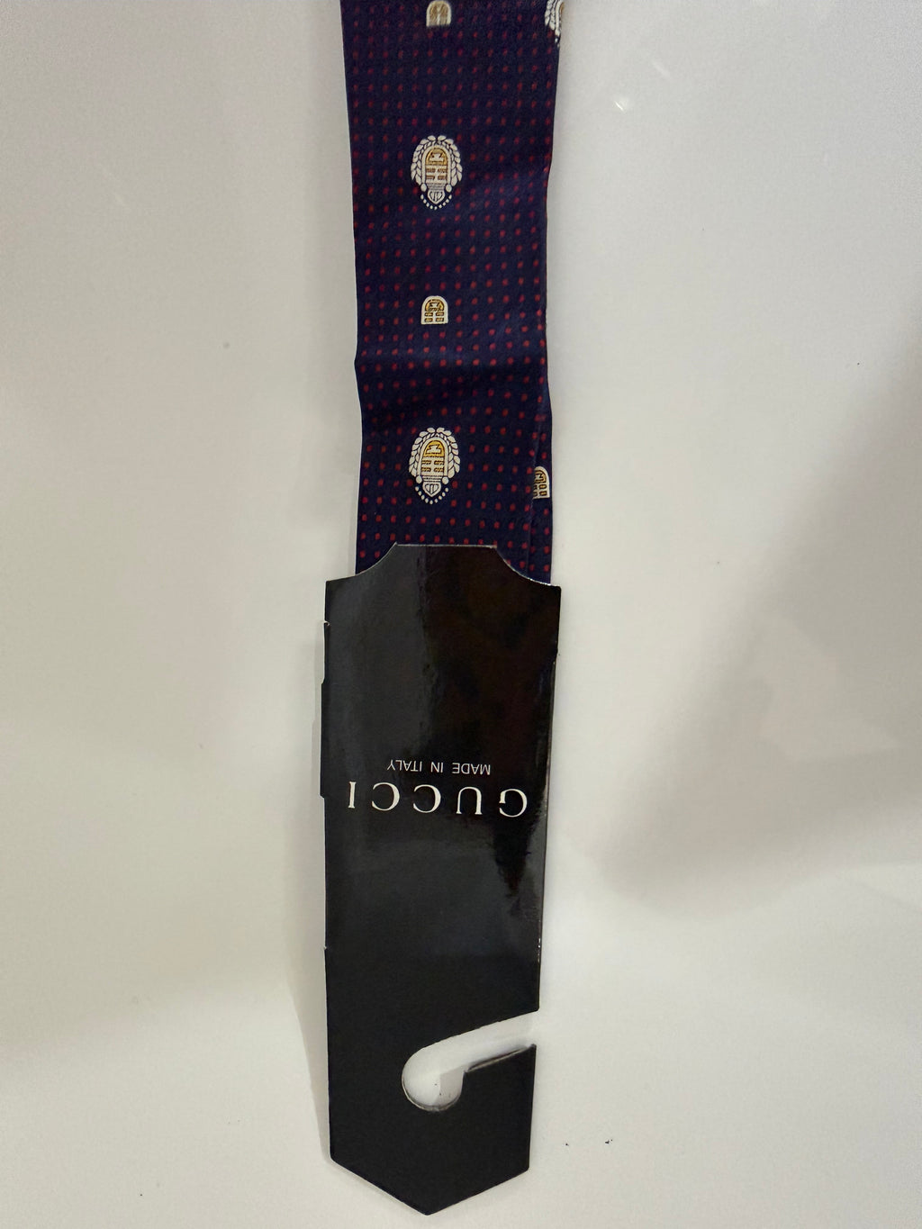 Gucci Navy Blue Silk Tie