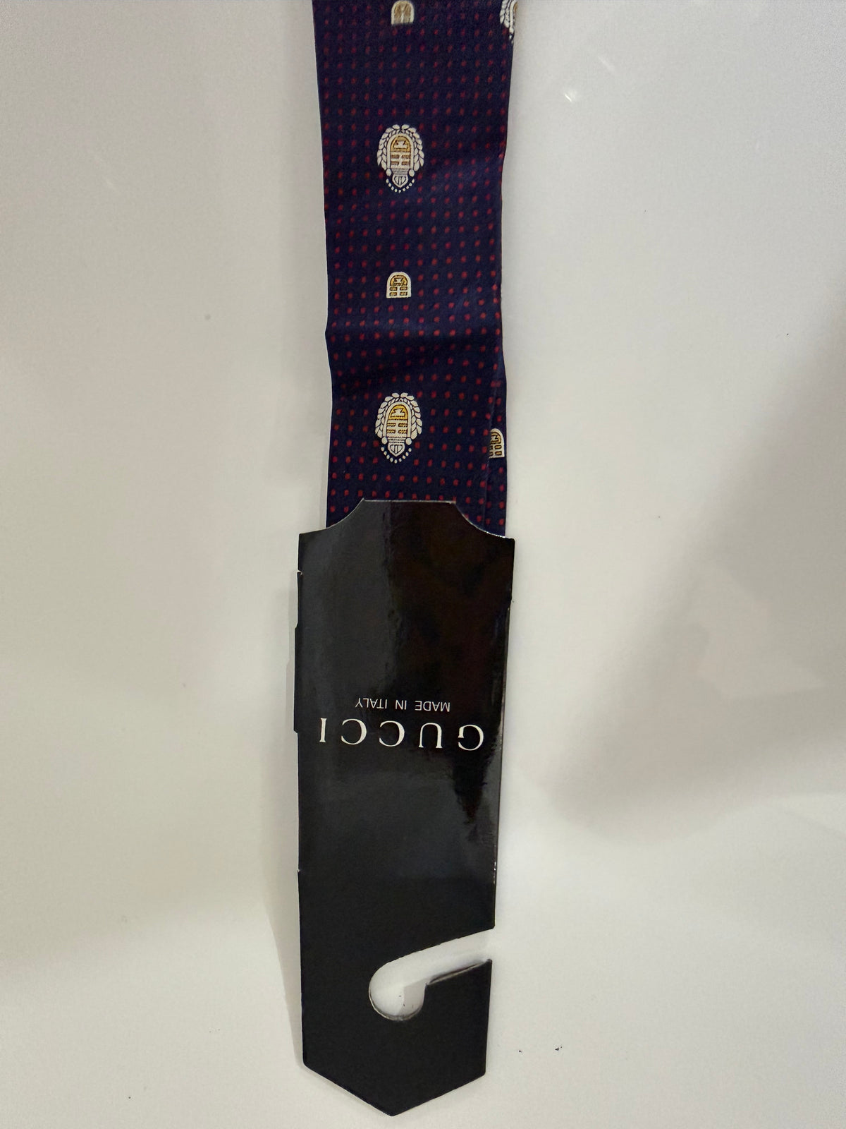Gucci Navy Blue Silk Tie
