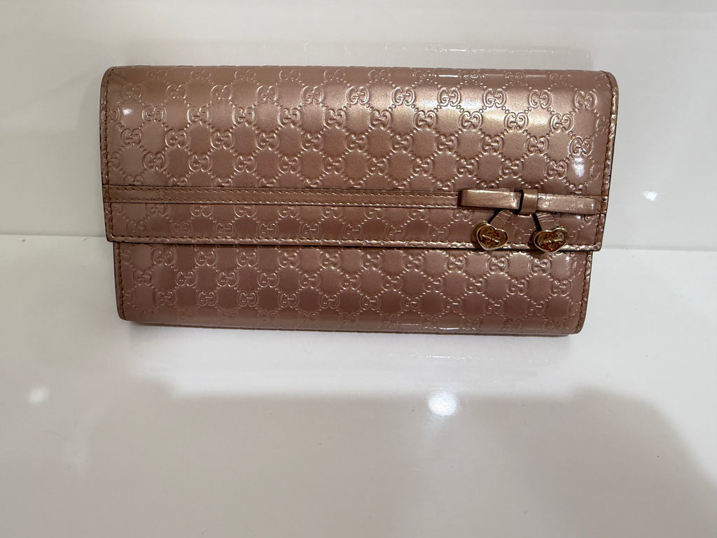 Gucci Metallic Microguccissima Wallet
