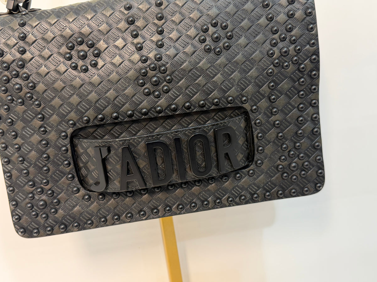 Pre-owned Dior J’Adior All Black Crossbody Bag