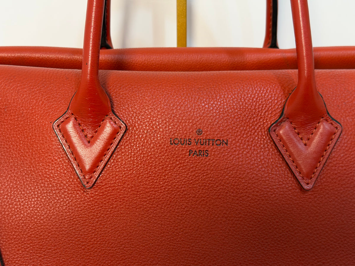 Pre-owned Louis Vuitton Red Monogram tote bag