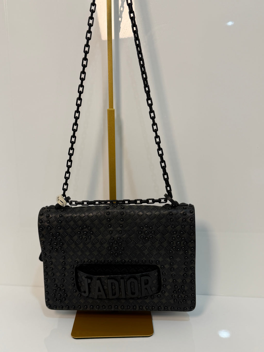 Pre-owned Dior J’Adior All Black Crossbody Bag