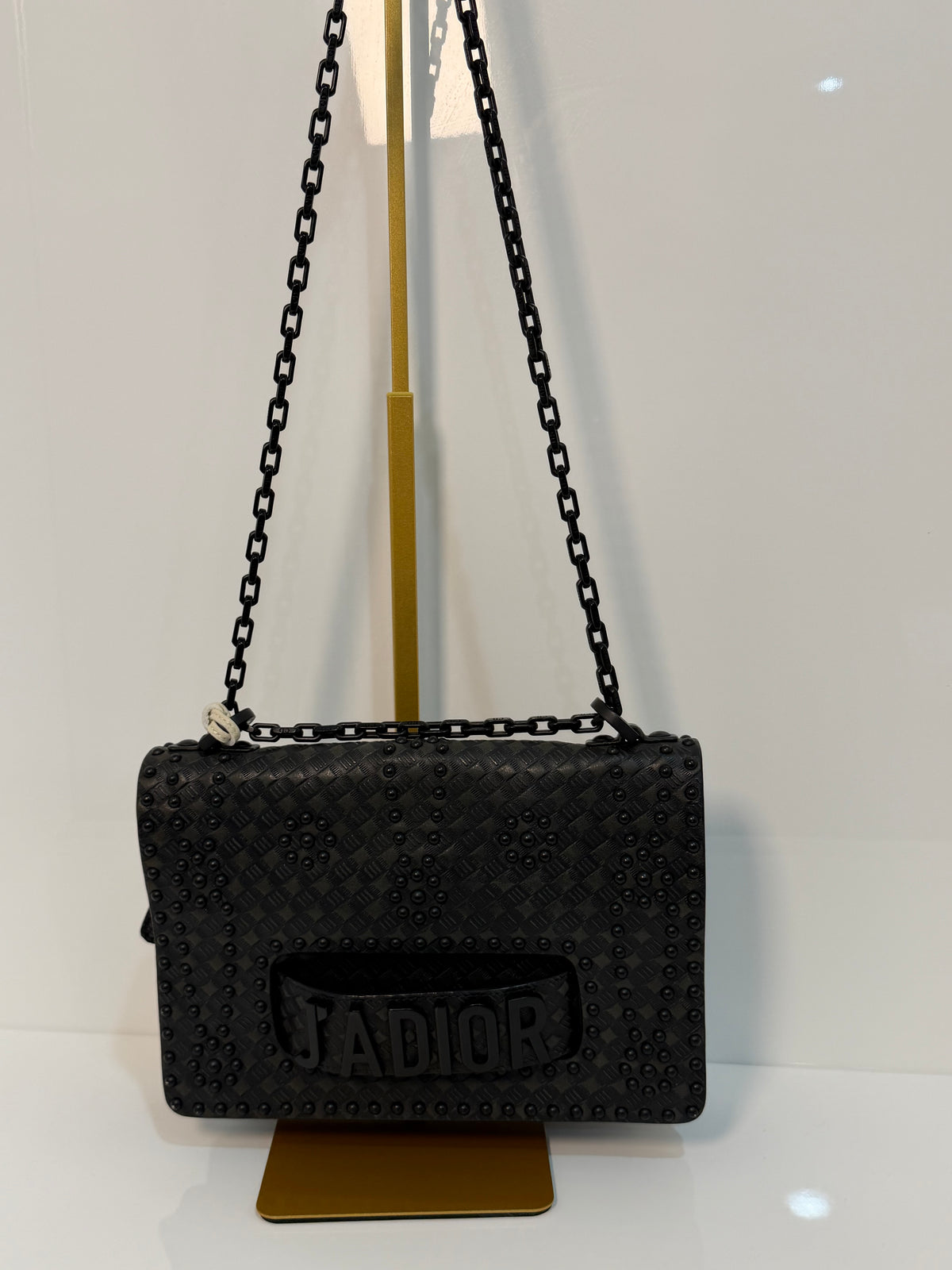 Pre-owned Dior J’Adior All Black Crossbody Bag