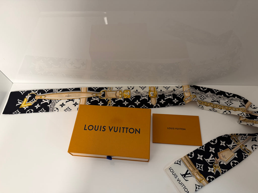 Louis Vuitton Monogram large twilly/ Scarf.
