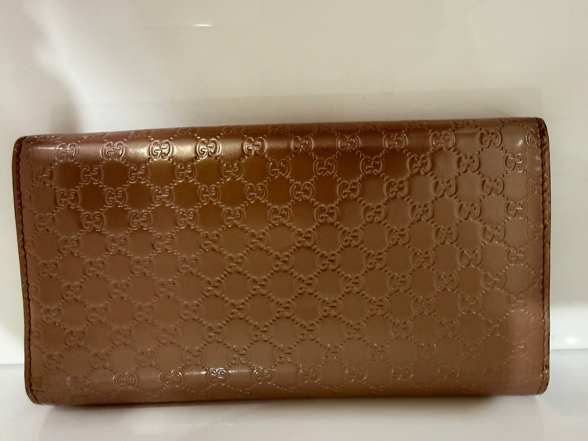 Gucci Metallic Microguccissima Wallet