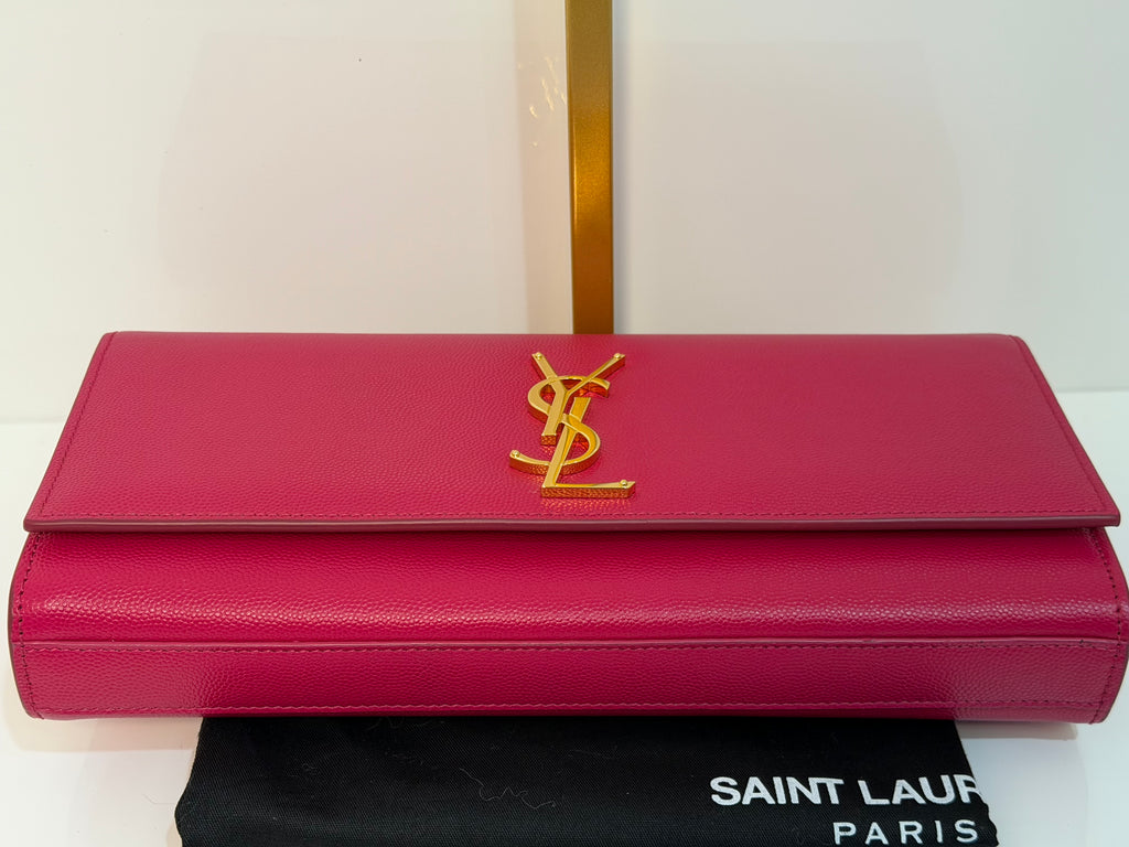 Pre-owned Saint Laurent Manogram Clutch