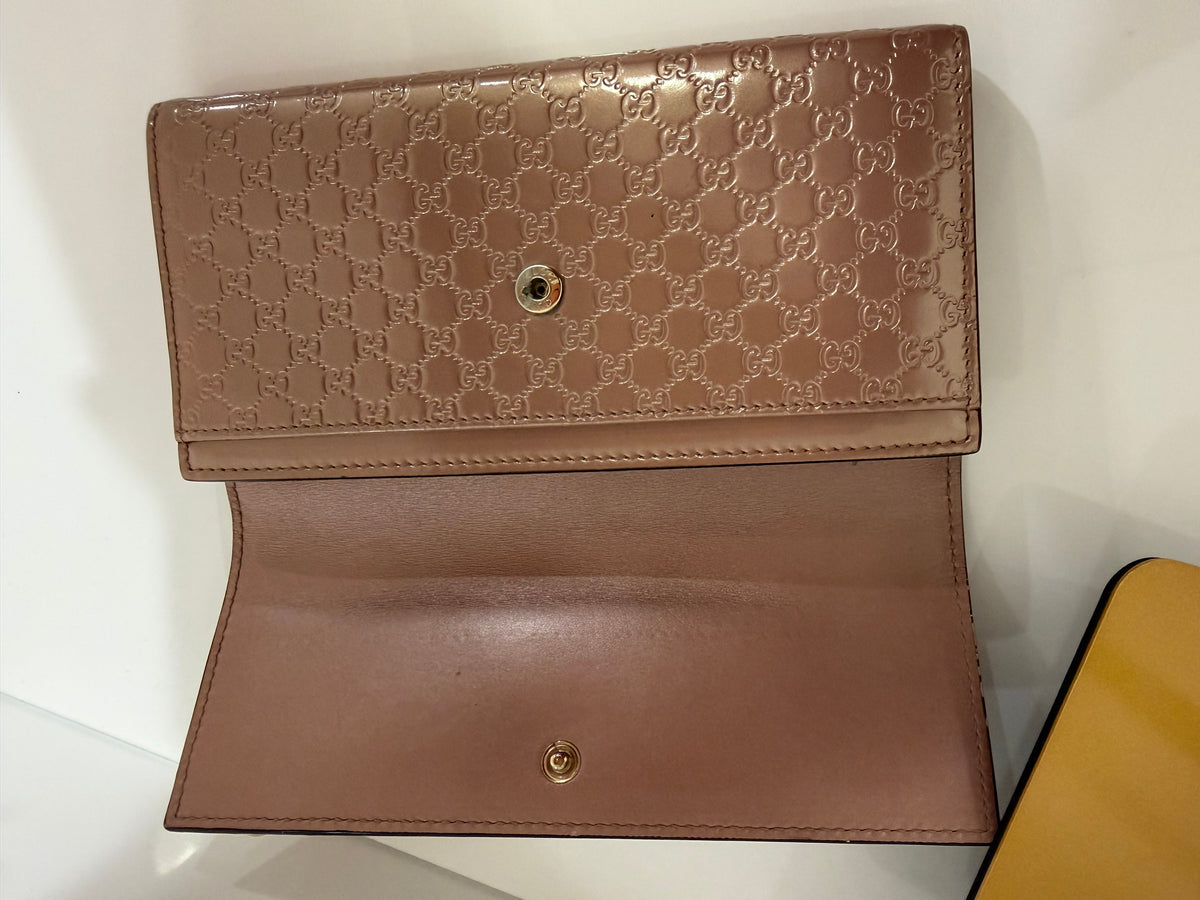 Gucci Metallic Microguccissima Wallet