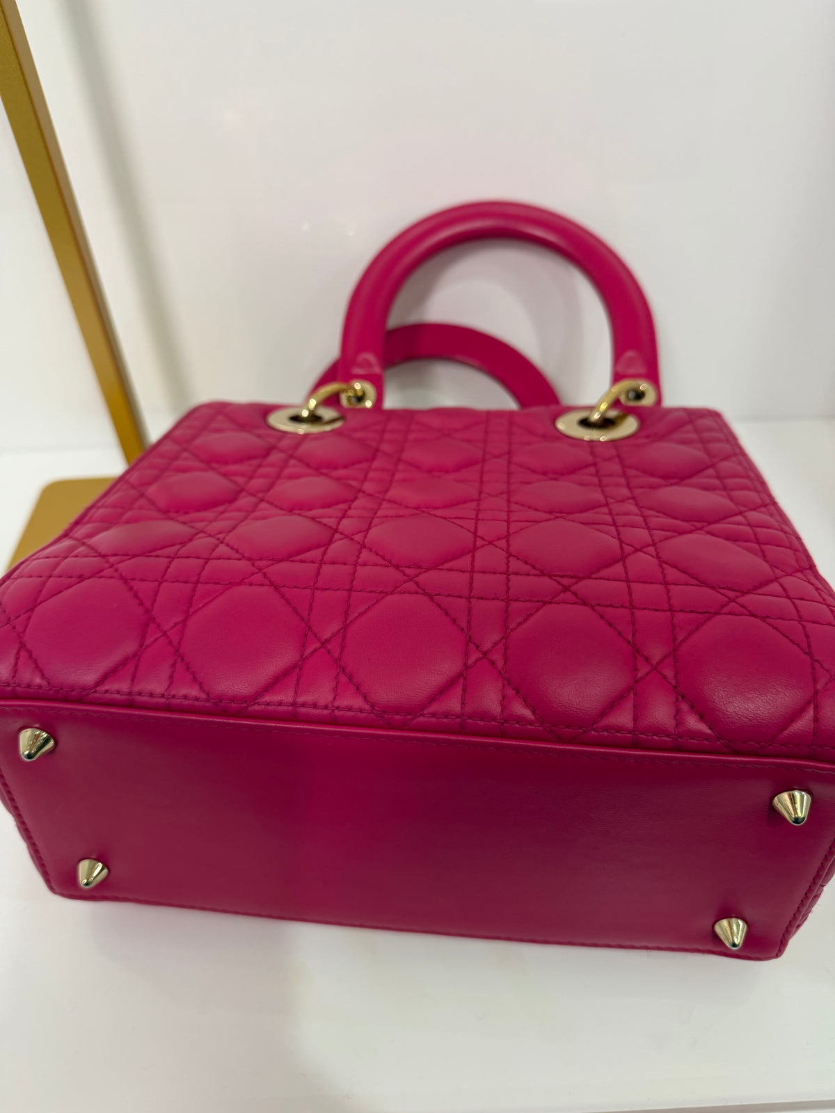 Pre-owned Christian Dior Lady Dior hand/shoulder bag