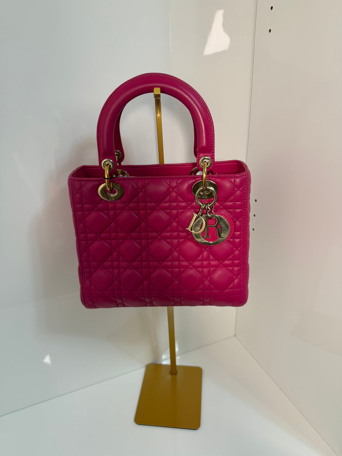 Pre-owned Christian Dior Lady Dior hand/shoulder bag