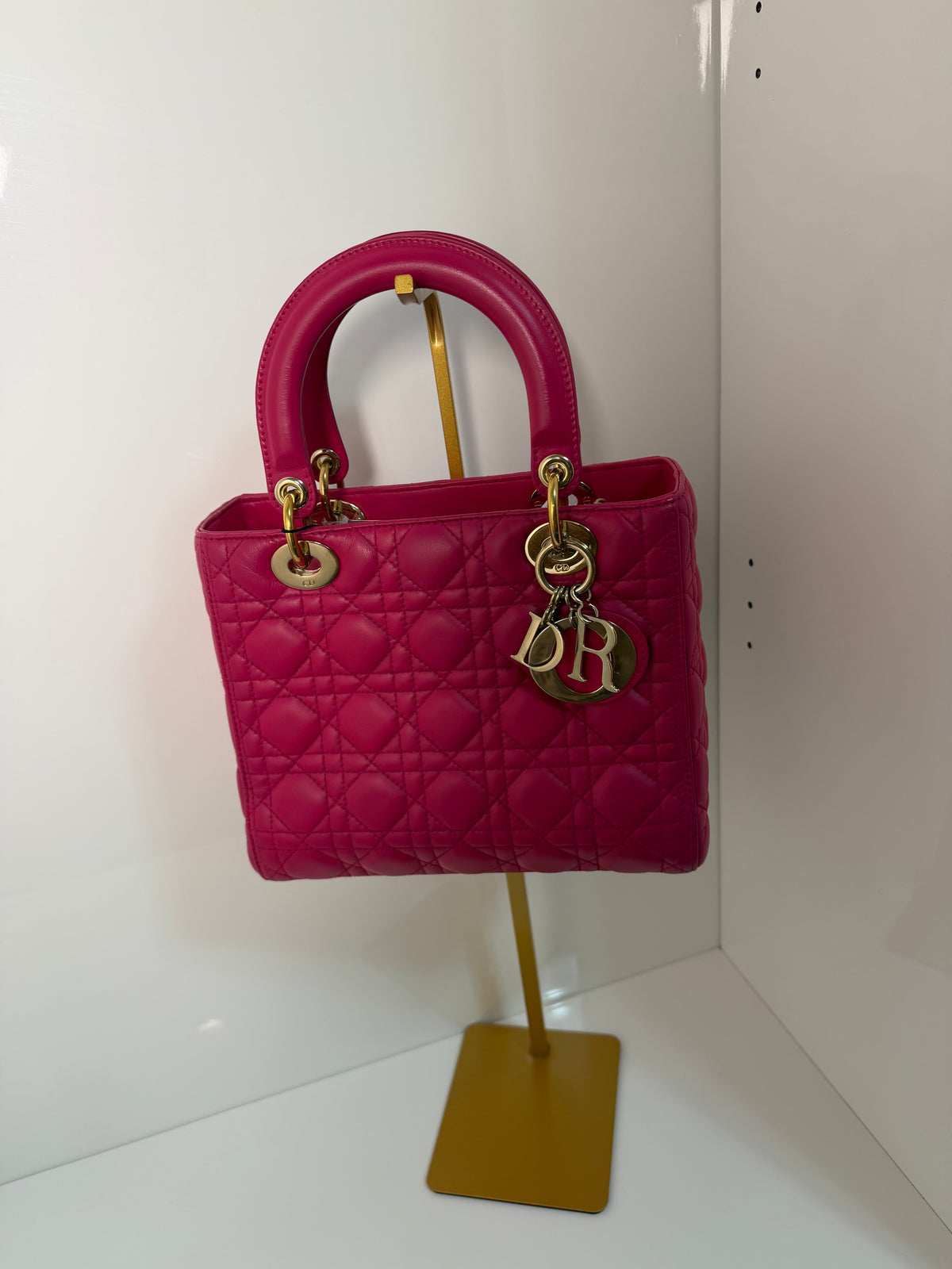 Pre-owned Christian Dior Lady Dior hand/shoulder bag